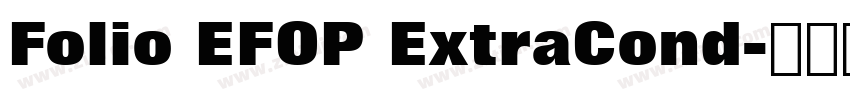 Folio EFOP ExtraCond字体转换